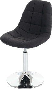 Krzesło do jadalni MCW-A60 (zestaw 6 sztuk),  ciemnoszara tkanina