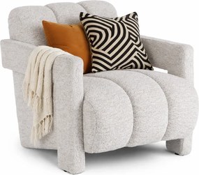 Szary fotel nowoczesny do salonu T7-K89