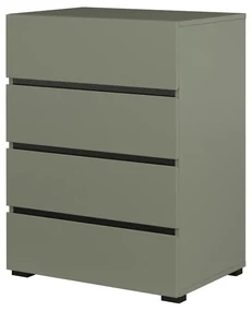 Komoda CROSS 4S 60cm zielona/czarna HELVETIA