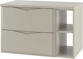 Wisząca szafka łazienkowa z regałem Delica 02 - zestaw 4