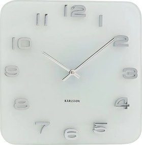 Zegar ścienny Vintage Squared - biały