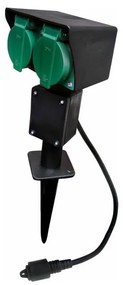 Zewnętrzny słupek zasilający EASY CONNECT 2Z 3600W/230V IP44 zielony