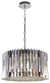 Żyrandol na łańcuchu RITZ 12xE14/40W/230V śr. 54 cm chrom błyszczący