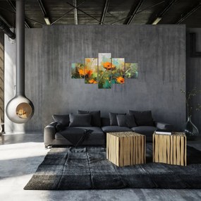 Obraz - Kwiaty (125x70 cm)