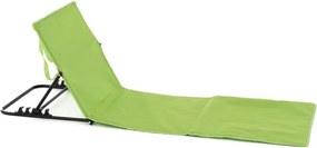 Regulowana mata plażowa z oparciem - zielona