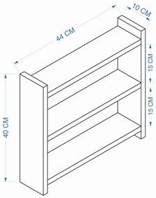 Półka kuchenna Cosmic Sapphire Oak
