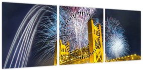 Obraz - Sylwester (z zegarem) (90x30 cm)