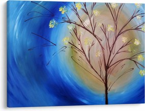 Obraz - Drzewo zakrywające słońce (70x50 cm)
