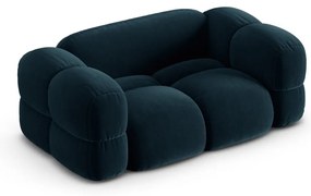 Ciemnoniebieska aksamitna sofa 180 cm Loretto – Cosmopolitan Design