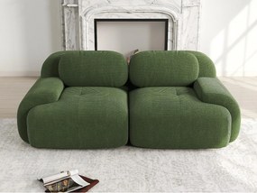 2-osobowa sofa bez stelaża - Modułowa i dowolnie konfigurowalna - Tkanina o wysokiej elastyczności - Sztruks - Zielony