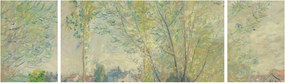 Obraz - Claude Monet, The Willows, reprodukcje (170x50 cm)