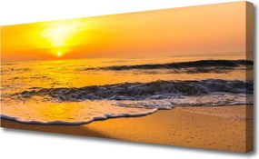 Obraz na płótnie Cichy Wieczór nad Morzem
