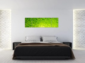 Obraz żółto-zielonych kostek (170x50 cm)