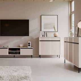 Komoda OSTIA 100 cm do Salonu Sypialni Odcienie beżu