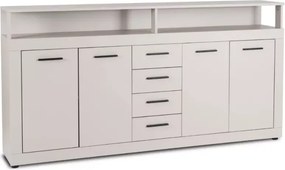Komoda Meshmatics z szufladami i otwartymi wnękami 190cm – elegancka i pojemna