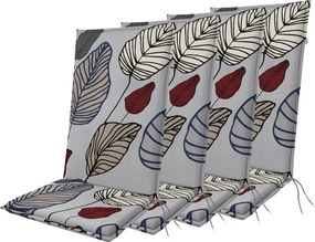 Doppler LIVING 5703 wysoki - zestaw 4 szt. zestaw 4 szt. poduszek na krzesło z wysokim oparciem