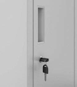 Szafka socjalna ubraniowa BHP szara: IGOREK 1 Plus