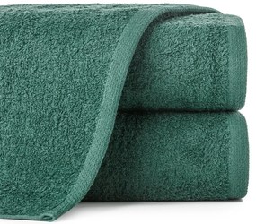 Ręcznik bawełniany 50x90 gładki Classic jednokolorowy butelkowa zieleń