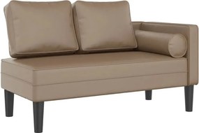 Leżanka do salonu z ekoskóry cappuccino W7-F10