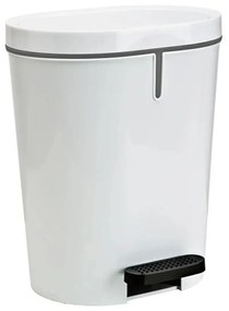 Denox Pedal bin 25 L, owalny, biały