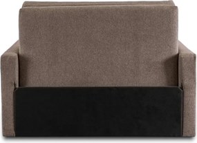 Fotel do Spania MILAN 2 Amerykanka Rozkładany Dwuosobowy Beżowy Nowoczesny