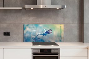 Panel Kuchenny Szklany Delikatność Barwnego Motyla