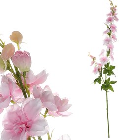 Sztuczny kwiat Ostróżka stary róż, 70 x 8 cm