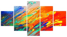Obraz - Kolorowa abstrakcja (125x70 cm)