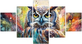 Obraz - Malowanie sowy (125x70 cm)