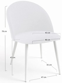 Krzeso White Vint Tkanina