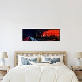 Obraz autostrady (z zegarem) (90x30 cm)