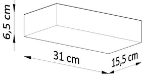 Biały kinkiet Sarkan – Nice Lamps