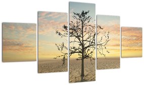 Obraz - Drzewo na pustyni (125x70 cm)