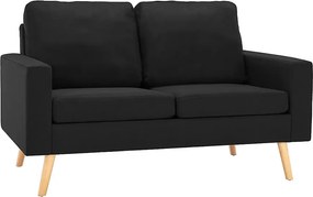 2-osobowa czarna sofa A3-Z87