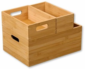 Kesper 57403 Uniwersalne pudełko bambusowe, 24 x16,5 x 8 cm