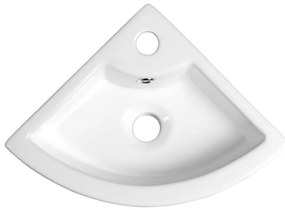 Biała ceramiczna umywalka 33x33 cm Gynt – Sapho