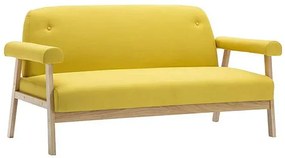 Tapicerowana sofa 3-osobowa Eureka 3Y - żółta