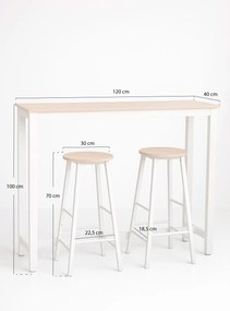 Set Bar Mesa Alta + 2 Taburetes Tycon