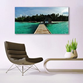 Duży obraz na płótnie Most prowadzący nad Fale