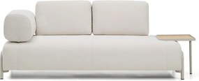 Beżowa sofa modułowa z tkaniny szenilowej 220 cm Compo – Kave Home