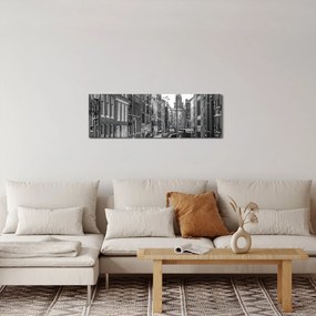 Obraz - Holandia (z zegarem) (90x30 cm)
