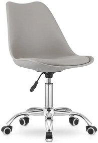 Młodzieżowe szare obrotowe krzesło do biurka Z9-M54