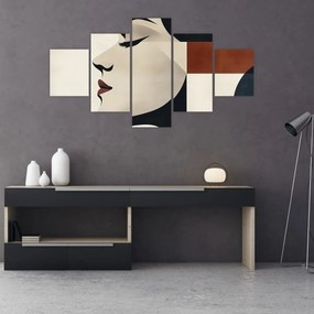 Obraz - Kobieta z profilu (125x70 cm)