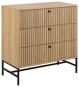 Komoda w dekorze dębu w naturalnym kolorze 81x80x40 cm Albany – Actona