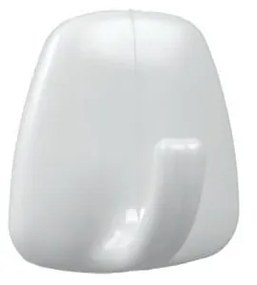 Białe plastikowe haczyki bez wiercenia zestaw 4 szt. – Metaltex