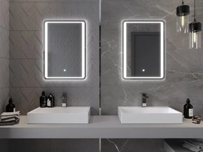 Mexen Zusa lustro łazienkowe podświetlane 50 x 70 cm, LED 6000K, antypara - 9808-050-070-611-00