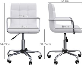 Vinsetto Fotel Biurowy z Funkcją Masażu i Ogrzewania Podnóżek Regulowany do 120kg Brązowy | Aosom PL