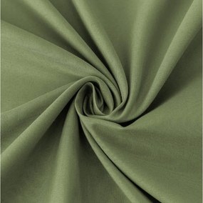 PrzytulneMieszkanie.pl Prześcieradło z mikrofibry MICROVELLE oliwkowo zielone 90x200 cm