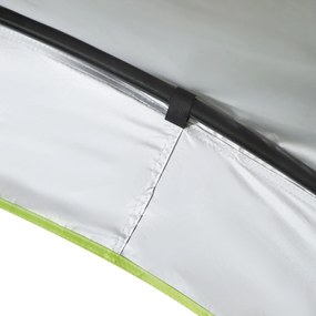 Outsunny Pawilon Imprezowy 4x4m Ochrona UV Poliester Kremowo-biały i Niebieski Stabilna Konstrukcja | Aosom PL