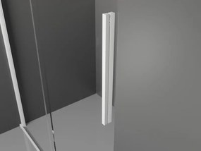 Mexen Velar ścianka prysznicowa rozsuwana Walk-in 120 x 200 cm, transparent 8 mm, biała - 871-120-000-03-20